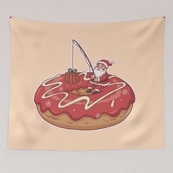 Item preview, Santa’s Donut Gift Drop – Christmas Sweet Surprise designed and sold by BGMeYou.