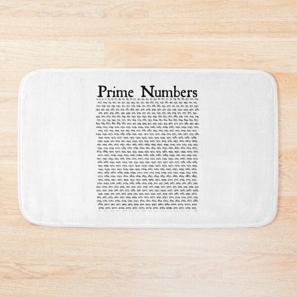 Item preview, Nerdy Vintage  Prime Numbers Math Teacher Black Text designed and sold by MathWare MathClips.