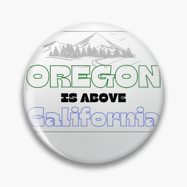 Item preview, Oregon > California designed and sold by Stickertariat.