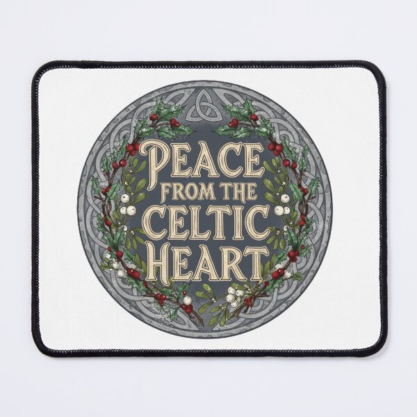Item preview, Peace from the Celtic Heart – Winter Solstice Celtic Wreath Design designed and sold by CelticSoulShop.