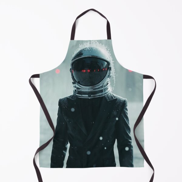 Item preview, Lucan Calder: Snowbound Voyager - Astronaut in Winter Suit and Black Coat designed and sold by Artfully Entertained.