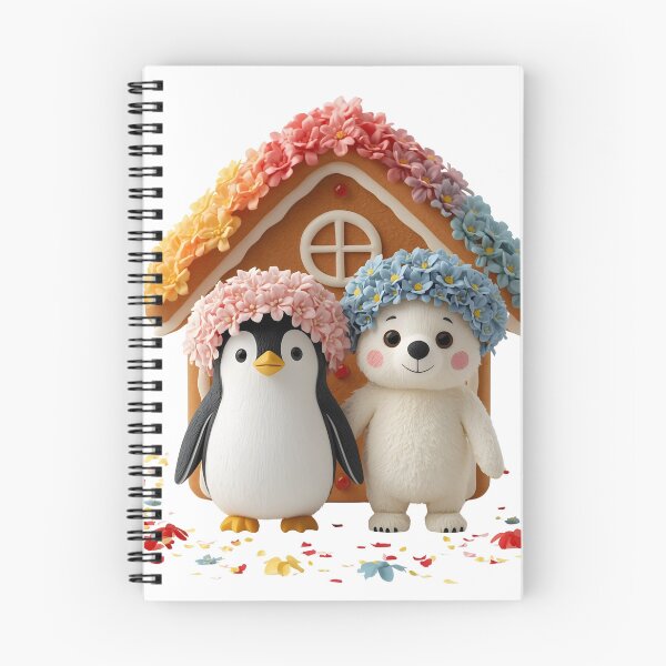 Item preview, Flower Crown Penguin: A whimsical penguin adorns a vibrant floral crown, captured in a charming illustration that evokes joy and a touch of nature's beauty. designed and sold by PWDigitalArt.