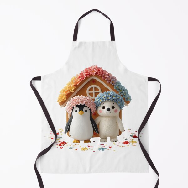 Item preview, Flower Crown Penguin: A whimsical penguin adorns a vibrant floral crown, captured in a charming illustration that evokes joy and a touch of nature's beauty. designed and sold by PWDigitalArt.