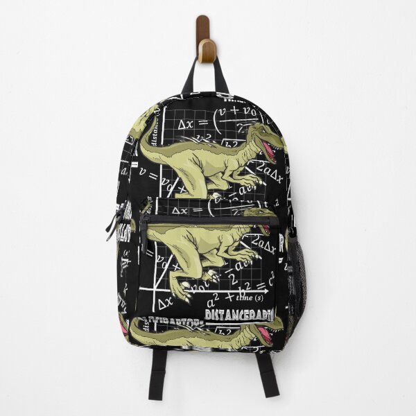 Item preview, Funny Nerdy Velociraptor Distanceraptor Over Timeraptor Math Teacher White Text designed and sold by MathWare MathClips.