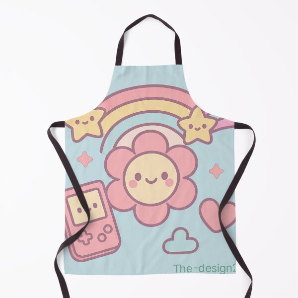 Item preview, Pistal kawaii flower with rainbow designed and sold by The-design24.
