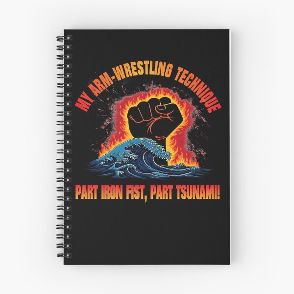Item preview, Arm Wrestling Iron Fist Part Tsunami Graphics designed and sold by CoolCrazyQuirky.