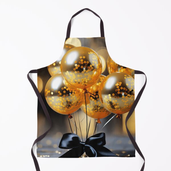 Item preview, Celebrate With Golden Balloons And (Faux) Sparkles Art designed and sold by DEC02.