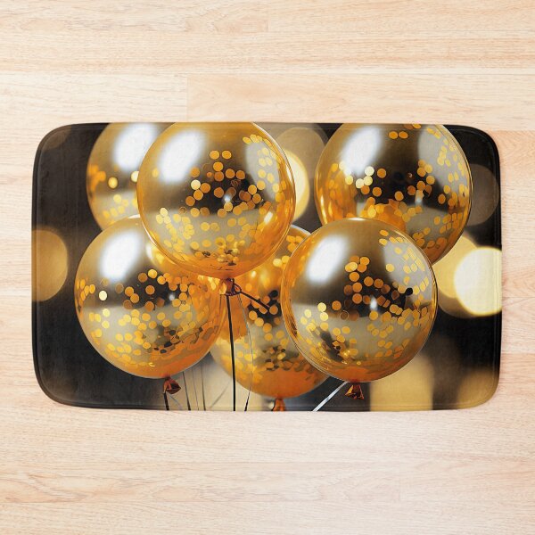 Item preview, Celebrate With Golden Balloons And (Faux) Sparkles Art designed and sold by DEC02.
