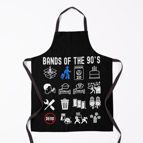 Item preview, Funny Nerdy More Iconic 90s Alt Rock Band Icons designed and sold by MathWare MathClips.