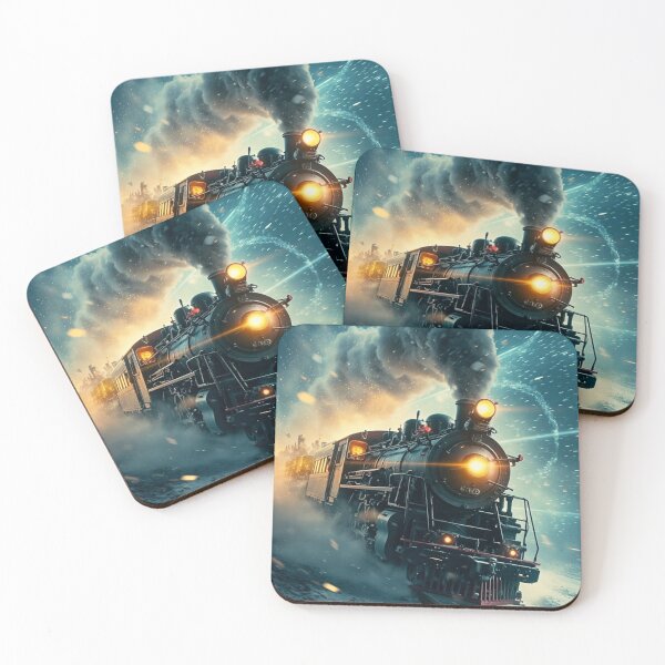 Item preview, Starlit Express - Cinematic Christmas Train Through the Snow designed and sold by Artfully Entertained.
