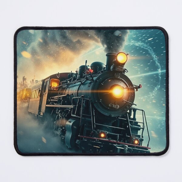 Item preview, Starlit Express - Cinematic Christmas Train Through the Snow designed and sold by Artfully Entertained.