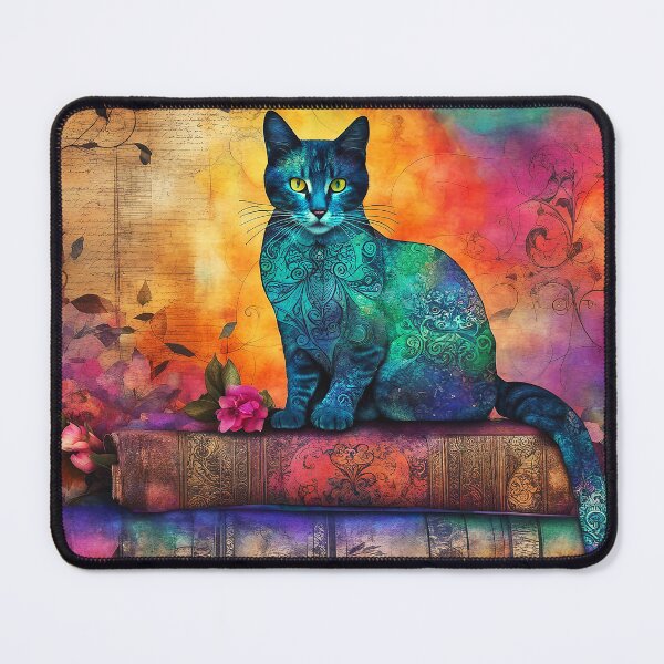 Item preview, Mystical Cat Casting Magical Spells From Ancient Books designed and sold by DEC02.