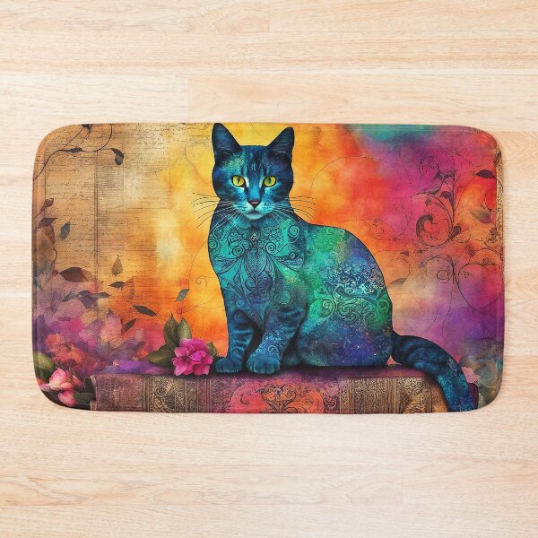 Item preview, Mystical Cat Casting Magical Spells From Ancient Books designed and sold by DEC02.