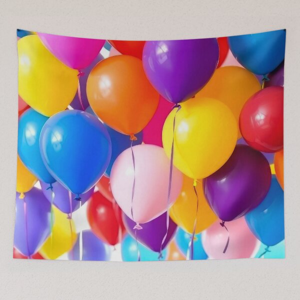 Item preview, Colorful Party Celebration Balloons With Ribbons Floating Upward  designed and sold by DEC02.
