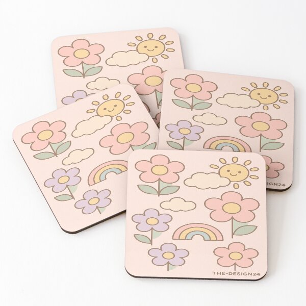 Item preview, Pistal kawaii rainbow flower design  designed and sold by The-design24.