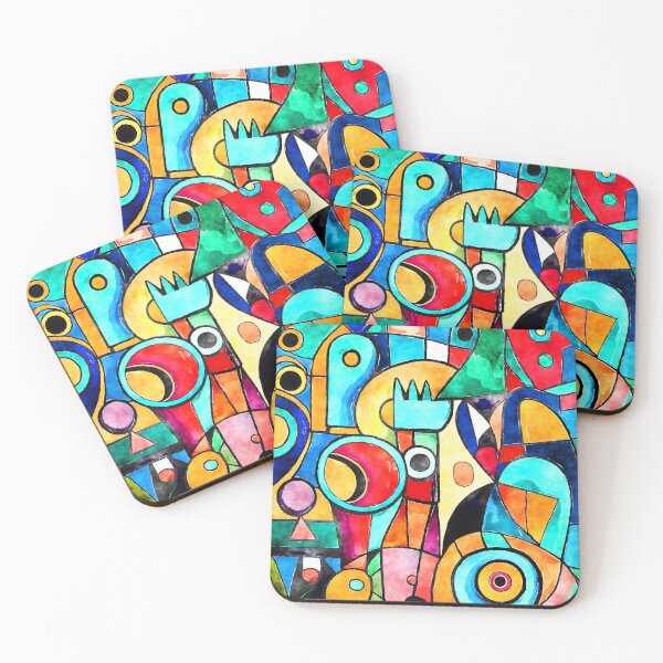 Item preview, Cubism Sophisticated Avant-Garde Colorful Abstract Art Designs  designed and sold by DEC02.