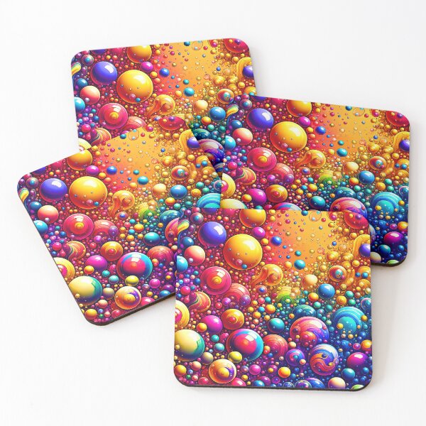 Item preview, 3D-Inspired Fantasy Neon-Colored Marble Art Abstract Designs  designed and sold by DEC02.
