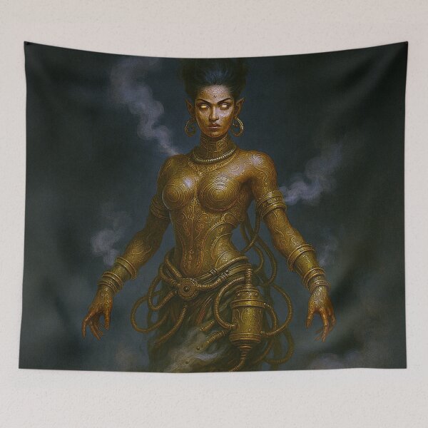 Item preview, Steampunk Djinn Rising from Lamp designed and sold by WhiteWolfe0127.
