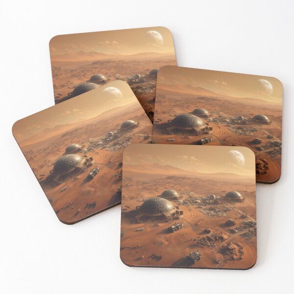 Item preview, COLONY ON MARS Space Lovers Decoration For Office and Home Science Fiction Space Exploration Physics Scientist designed and sold by Jt41.