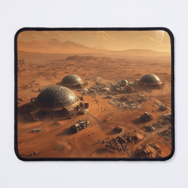Item preview, COLONY ON MARS Space Lovers Decoration For Office and Home Science Fiction Space Exploration Physics Scientist designed and sold by Jt41.