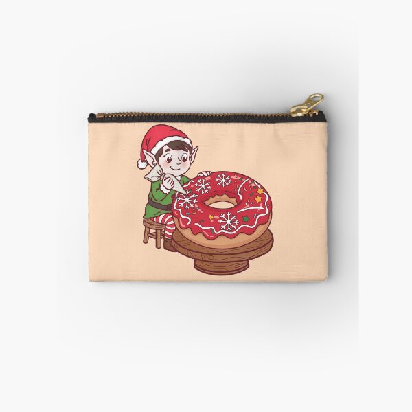Item preview, Christmas Elf Decorating Donut – Cute Holiday Bakery Art designed and sold by BGMeYou.