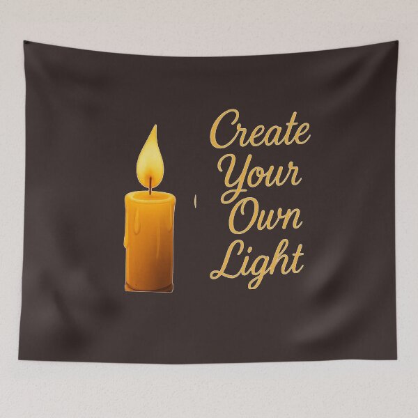 Item preview, Create Your Own Light Candle – Motivational Self Love T-Shirt designed and sold by KDesignCrafts.