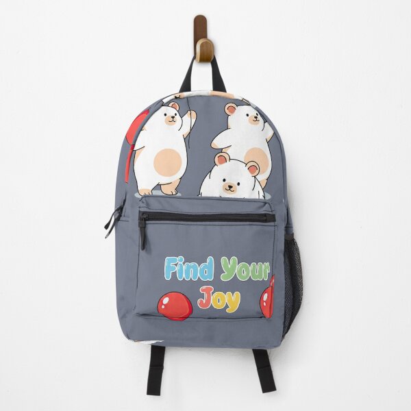 Item preview, Find Your Joy Polar Bear Group with Red Balloons | Cute Kawaii Happy Design designed and sold by MCT-GALLERY.