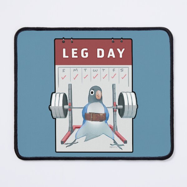Item preview, Motivational Leg Day Lovebird designed and sold by Sabtastic.