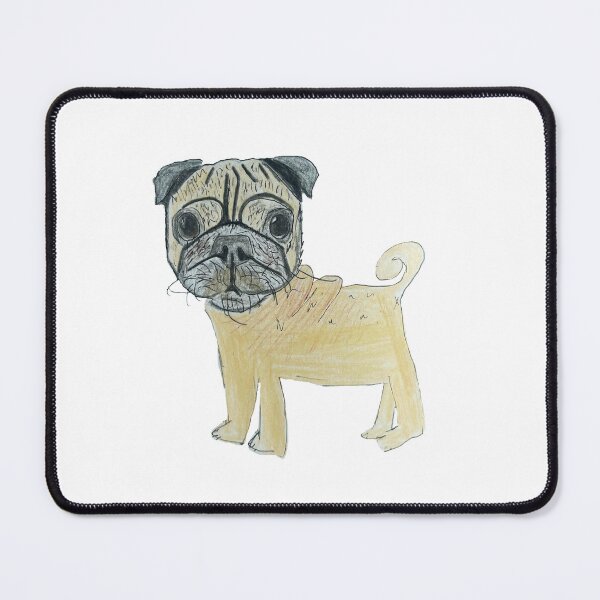 Item preview, Hand Drawn Pug designed and sold by Lena Draws.