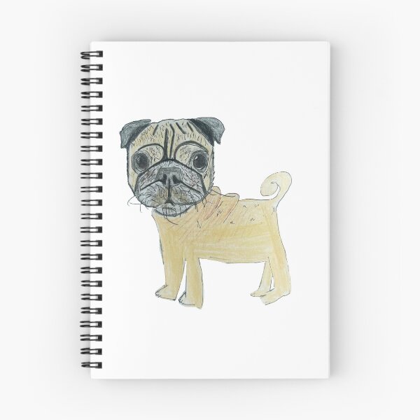 Item preview, Hand Drawn Pug designed and sold by Lena Draws.