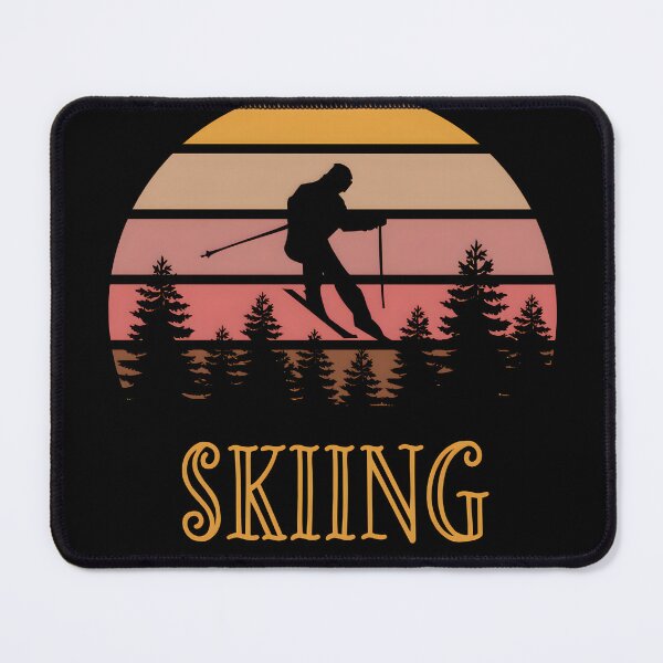 Item preview, Nature Skiing Retro Sunset Adventure Design designed and sold by Ekracreatives.