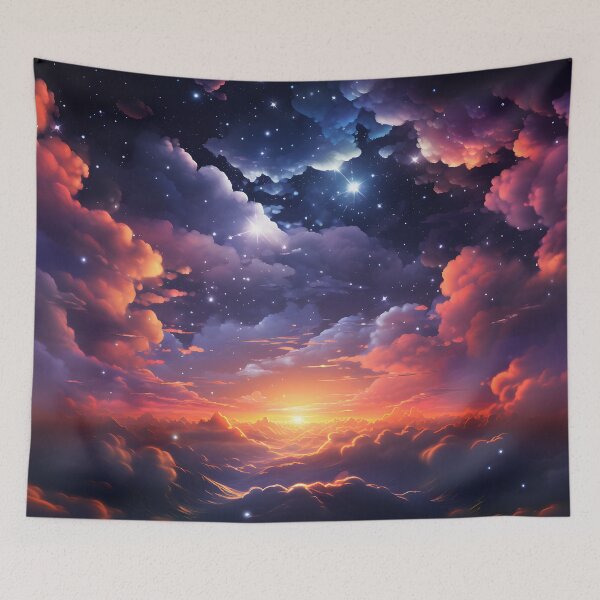 Item preview, Futuristic Sci-Fi Fantasy Eternity Sky With Magical Clouds   designed and sold by DEC02.