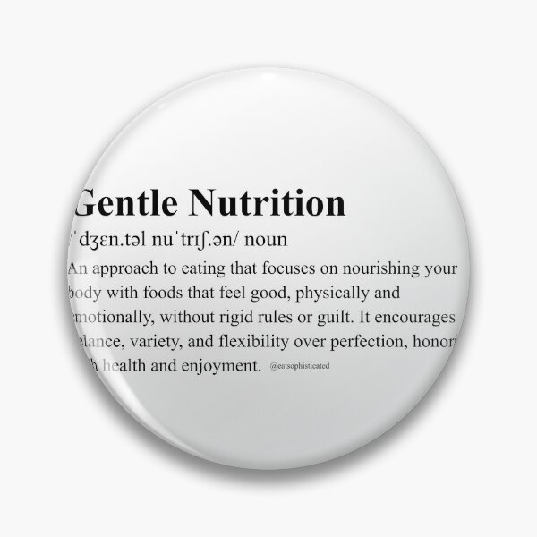 Item preview, Gentle Nutrition | Intuitive Eating Sticker designed and sold by EatSophisticated.