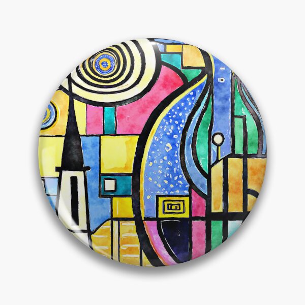 Item preview, Cool, Sleek, And Chic Cubism Colorful Abstract Art designed and sold by DEC02.