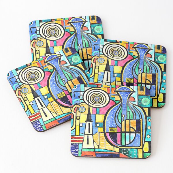 Item preview, Cool, Sleek, And Chic Cubism Colorful Abstract Art designed and sold by DEC02.