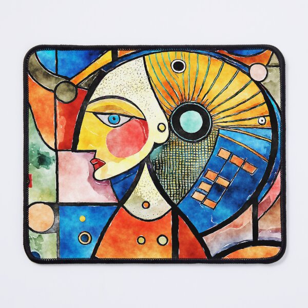 Item preview, Exotic Cubism Art Exquisite Face Colorful Abstract Designs designed and sold by DEC02.