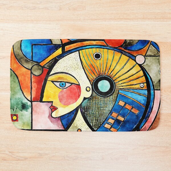 Item preview, Exotic Cubism Art Exquisite Face Colorful Abstract Designs designed and sold by DEC02.