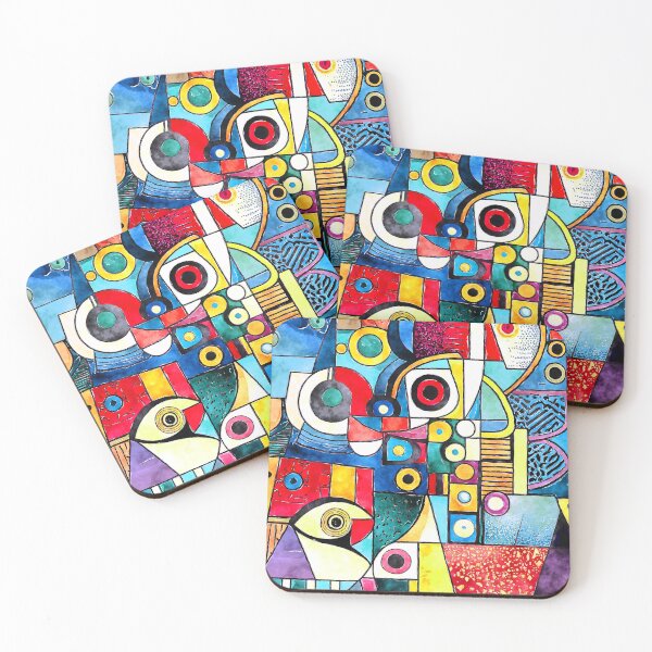 Item preview, Chic, Sophisticated Cubism Abstract Design Colorful Digital Art  designed and sold by DEC02.