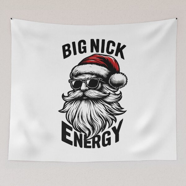 Item preview, Big Nick Energy Cool Santa – Hipster Christmas Vibes designed and sold by Vicky021.
