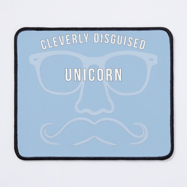 Item preview, Cleverly Disguised Unicorn (dark fabric) designed and sold by FunFictionStories.