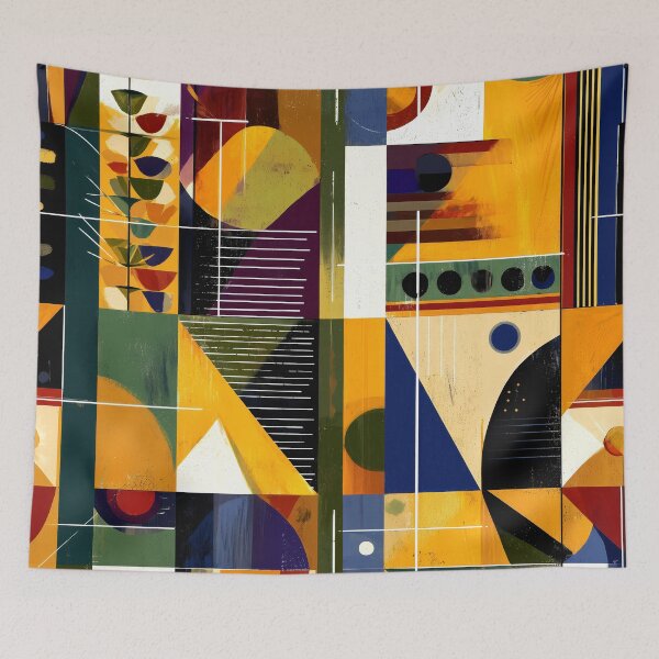 Item preview, Abstract Maximalist Golden Hues Modern Abstract Pattern designed and sold by DEC02.