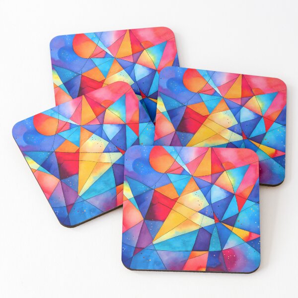 Item preview, Chic Triangles Abstract Geometric Fantasy Sci-Fi Design  designed and sold by DEC02.