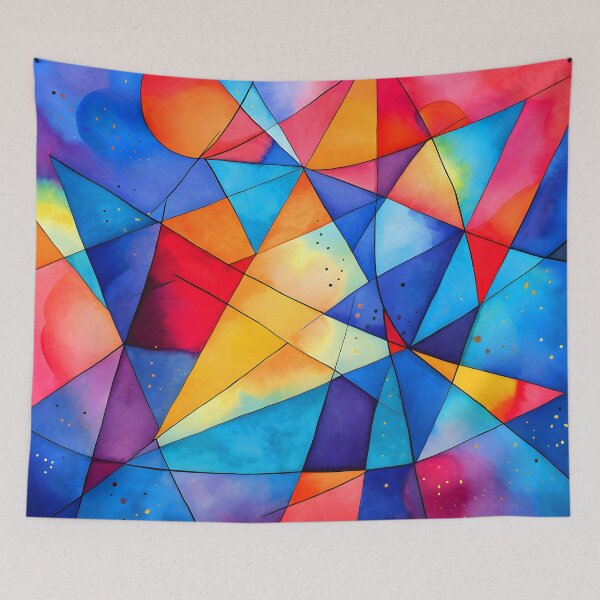 Item preview, Chic Triangles Abstract Geometric Fantasy Sci-Fi Design  designed and sold by DEC02.