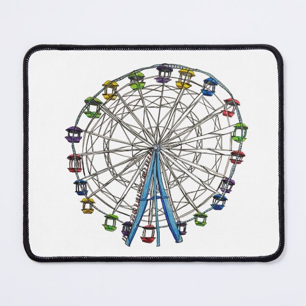 Item preview, Hand Drawn Ferris Wheel designed and sold by Lena Draws.
