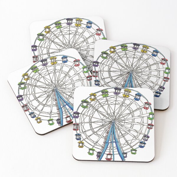 Item preview, Hand Drawn Ferris Wheel designed and sold by Lena Draws.