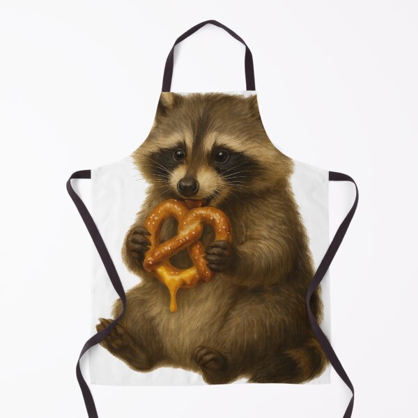 Item preview, Raccoon Eating a Cheesy Pretzel designed and sold by thehaywirehoney.