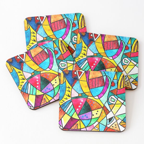 Item preview, Colorful And Vibrant Cubism Abstract Shapes And Designs   designed and sold by DEC02.