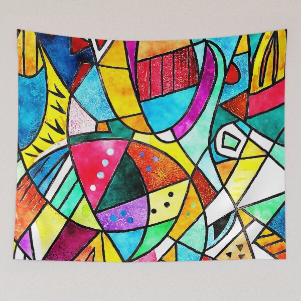 Item preview, Colorful And Vibrant Cubism Abstract Shapes And Designs   designed and sold by DEC02.