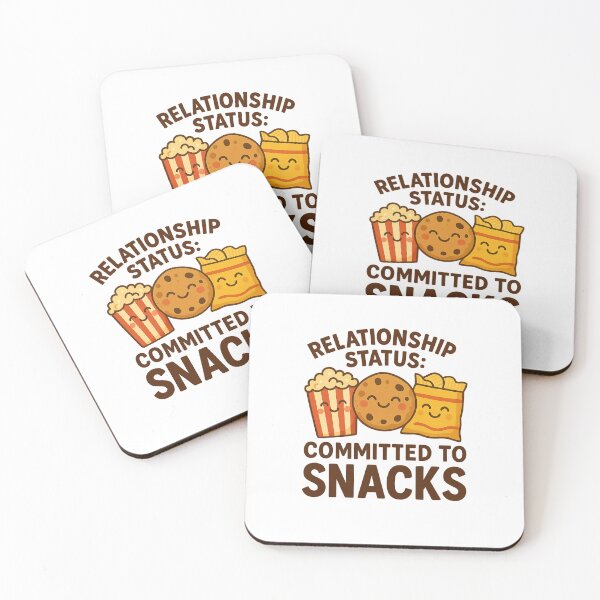 Item preview, Relationship Status: Committed to Snacks – Funny Food Lover Design designed and sold by TheJoyfulPen.