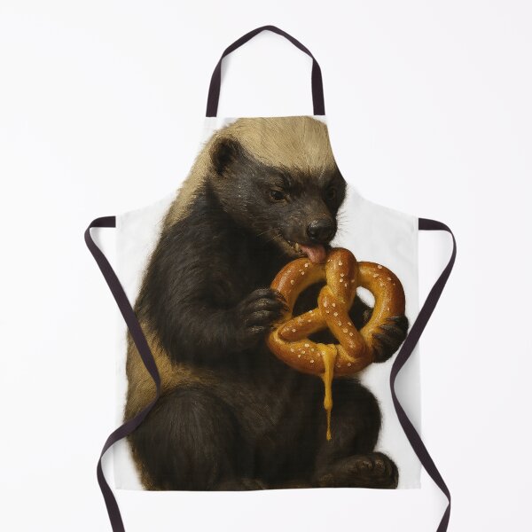 Item preview, Honey Badger Eating a Pretzel designed and sold by thehaywirehoney.